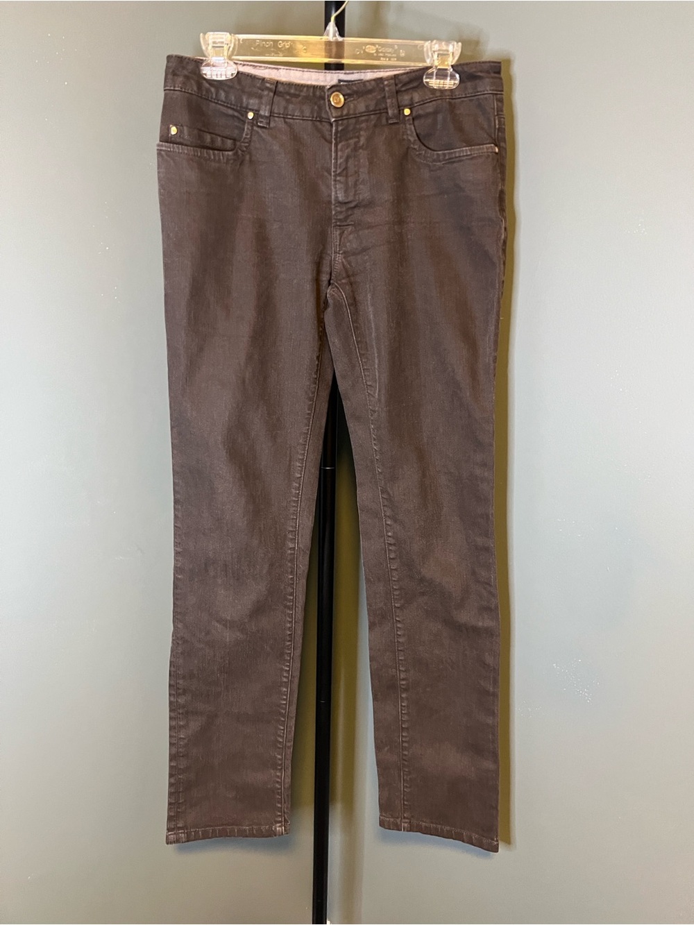 Vintage Trussardi Slim Jeans in Dark Brown
